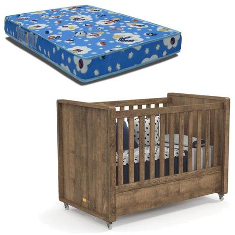 Berço Americano Tutto New Teka Touch e Colchão Phisical 70/130 Ortobom - Matic - Matic moveis Menor preço em Berço Americano Tutto New Teka Touch e Colchão Phisical 70/130 Ortobom - Matic - Matic moveis