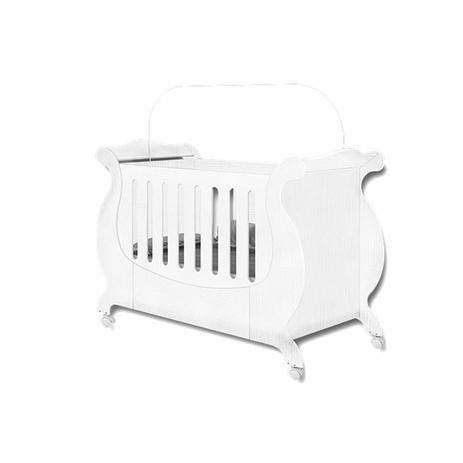 Berço Arco-Íris em MDF com Rodinhas Fênix Branco Menor preço em Berço Arco-Íris em MDF com Rodinhas Fênix Branco