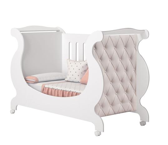 Berço Arco Íris / Mini Cama Com Capitone Branco - Camas fênix Menor preço em Berço Arco Íris / Mini Cama Com Capitone Branco - Camas fênix