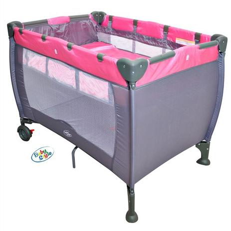 Berço Cercado Compacto Rosa Baby Style Menor preço em Berço Cercado Compacto Rosa Baby Style