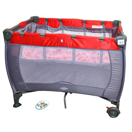 Berço Cercado Compacto Vermelho Baby Style Menor preço em Berço Cercado Compacto Vermelho Baby Style