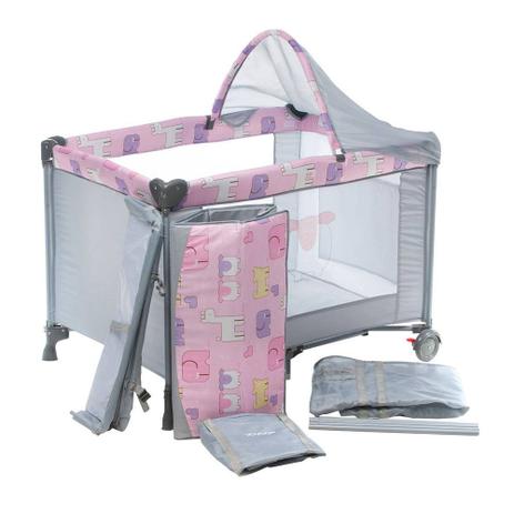 Berço cercado voyage rosa Clearance