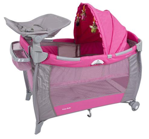Berço cercado portátil sollis trocador mosquiteiro capota rosa - Primebaby Menor preço em Berço cercado portátil sollis trocador mosquiteiro capota rosa - Primebaby