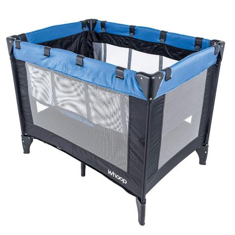 Berço Cercado - Preto e Azul - Whoop Stay Menor preço em Berço Cercado - Preto e Azul - Whoop Stay