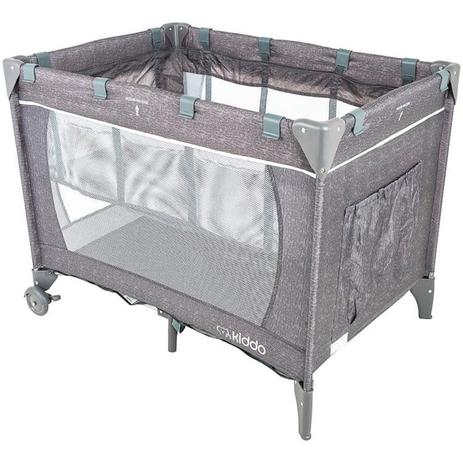 Berco Cercado Relax Melange E Cinza Kiddo Menor preço em Berco Cercado Relax Melange E Cinza Kiddo