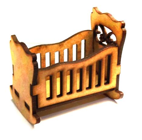 Berço de Bebê Balanço Mini - MDF a Laser - Palácio da arte Menor preço em Berço de Bebê Balanço Mini - MDF a Laser - Palácio da arte