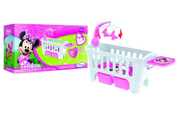 Berço Disney Minnie Mouse Bow-tique - com Móbile Musical - Xalingo