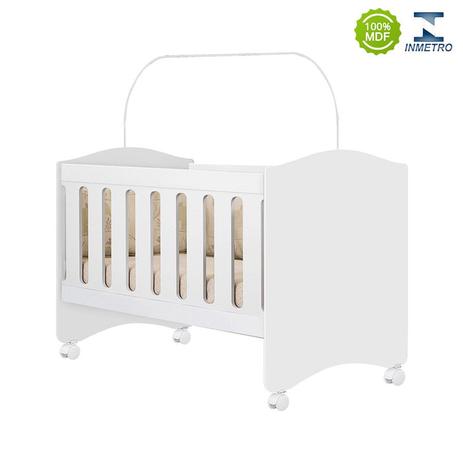 Berço Dominó C/ Varal de Tela Mosquiteira Branco - Planet baby Menor preço em Berço Dominó C/ Varal de Tela Mosquiteira Branco - Planet baby