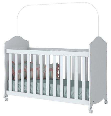 Berço Henn Arco Íris com Rodizio Branco Menor preço em Berço Henn Arco Íris com Rodizio Branco