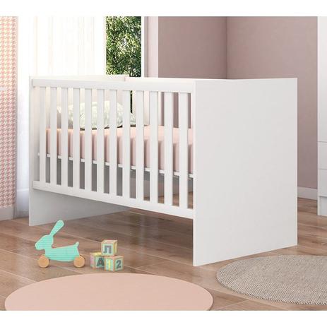 Berço Infantil Mini Cama Americano 13445 Branco Com Colchão Qmovi Menor preço em Berço Infantil Mini Cama Americano 13445 Branco Com Colchão Qmovi