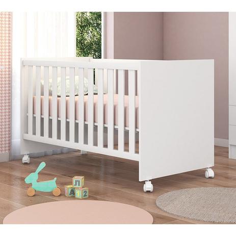 Berço Infantil Mini Cama Americano Com Rodízio 134459135 Branco Qmovi Menor preço em Berço Infantil Mini Cama Americano Com Rodízio 134459135 Branco Qmovi