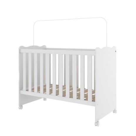 Berço Infantil Rodial Arco Íris Suporte De Mosquiteiro Branco Menor preço em Berço Infantil Rodial Arco Íris Suporte De Mosquiteiro Branco