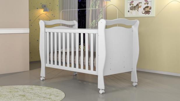 Berço Mini Cama Alvin Branco - JA Móveis - J a móveis Menor preço em Berço Mini Cama Alvin Branco - JA Móveis - J a móveis