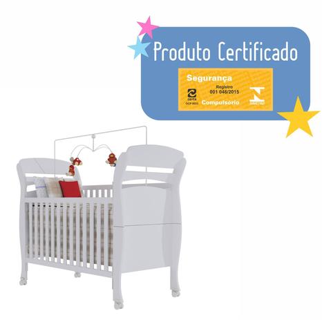 Berço Mini Cama Crystal 2 em 1 Branco G.F - TCIL Menor preço em Berço Mini Cama Crystal 2 em 1 Branco G.F - TCIL