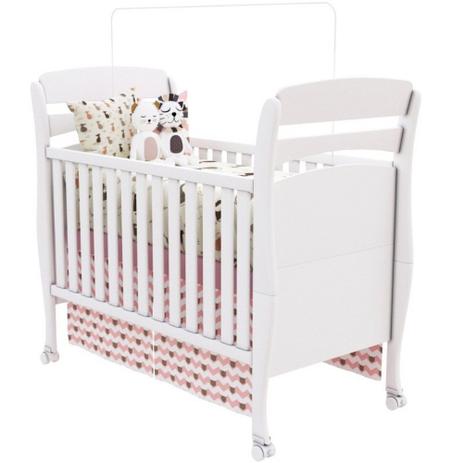 Berço Mini Cama Crystal 2 em 1 Branco - Tcil Menor preço em Berço Mini Cama Crystal 2 em 1 Branco - Tcil