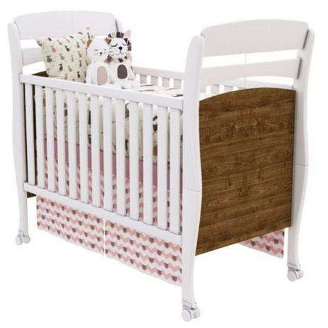 Berço Mini Cama Crystal 2 em 1 Imbuia Rustic - Tcil Menor preço em Berço Mini Cama Crystal 2 em 1 Imbuia Rustic - Tcil