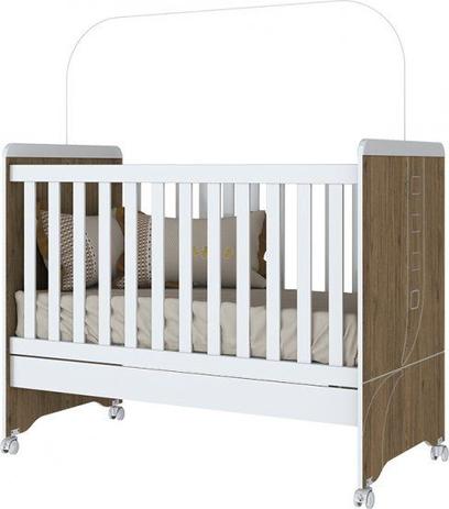 Berço Mini Cama Henn Pão de Mel Rústico com Branco é boa?