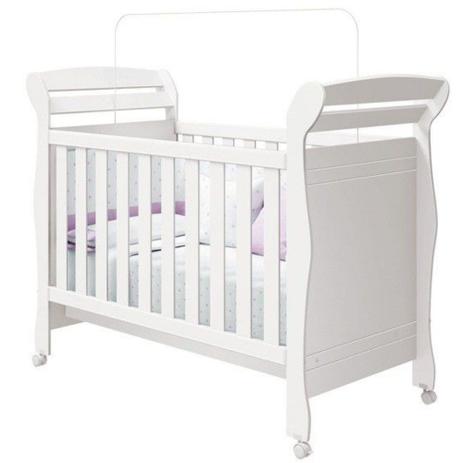 Berço Mini Cama Juliana Branco Brilho - Reller Menor preço em Berço Mini Cama Juliana Branco Brilho - Reller