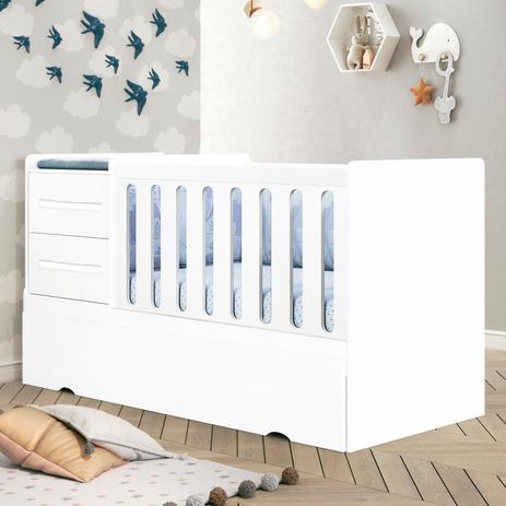 Berço Mini Cama Multifuncional 5 em 1 Premium Planet Baby Branco Acetinado Menor preço em Berço Mini Cama Multifuncional 5 em 1 Premium Planet Baby Branco Acetinado