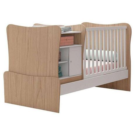 Berço Mini Cama Multifuncional Amore PU Carvalho Branco Brilho Qmovi 280 Menor preço em Berço Mini Cama Multifuncional Amore PU Carvalho Branco Brilho Qmovi 280
