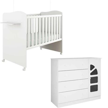 Berço Mini Cama Munique e Cômoda Arco Iris - Canaa - Moveis canaa Menor preço em Berço Mini Cama Munique e Cômoda Arco Iris - Canaa - Moveis canaa