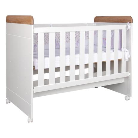 Berço Mini Cama Nuth - Castani + Branco Fosco - Abra cadabra Menor preço em Berço Mini Cama Nuth - Castani + Branco Fosco - Abra cadabra