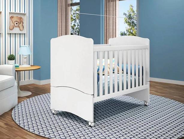 Berço Míni Cama Pérola Branco LC Móveis Menor preço em Berço Míni Cama Pérola Branco LC Móveis