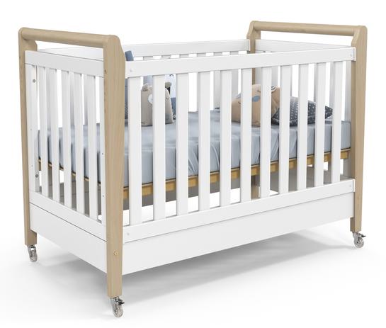 Menor preço em Berço Mini Cama Pinos - Padrão Americano - Branco - Matic móveis