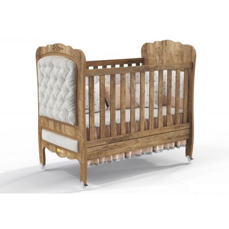 Berço Mini Cama Provence com Capitonê - Teka Touch - Matic Menor preço em Berço Mini Cama Provence com Capitonê - Teka Touch - Matic