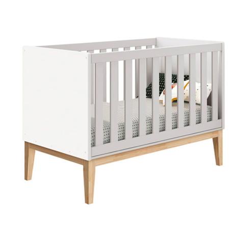 Berço Mini Cama Retrô Square com Pés em Madeira Natural - Branco Fosco -  Abra Cadabra - Berço - Magazine Luiza