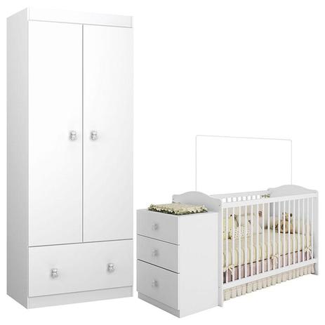 Berço Multifuncional e Guarda Roupa Infantil Satriani Branco Brilho - Móveis Estrela - Moveis estrela é boa?