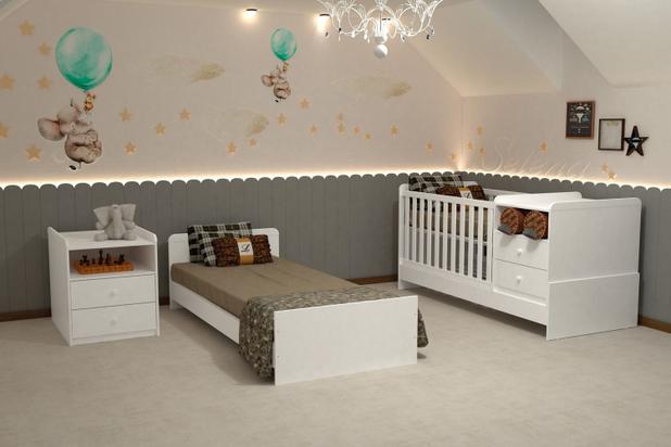 Berço Multifuncional Selena Branco Brilho Carolina Baby é boa?