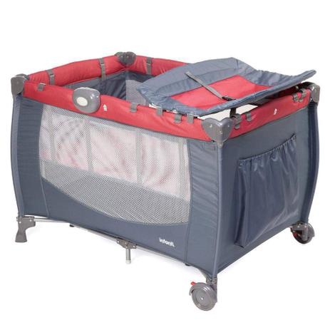 Berço Portátil Cielo c/ Trocador, Luz e Sons Vermelho - Infanti Menor preço em Berço Portátil Cielo c/ Trocador, Luz e Sons Vermelho - Infanti