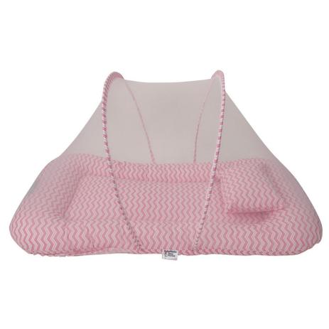 Berço Portátil Mosquiteiro Chevron Rosa BabyKinha Menor preço em Berço Portátil Mosquiteiro Chevron Rosa BabyKinha