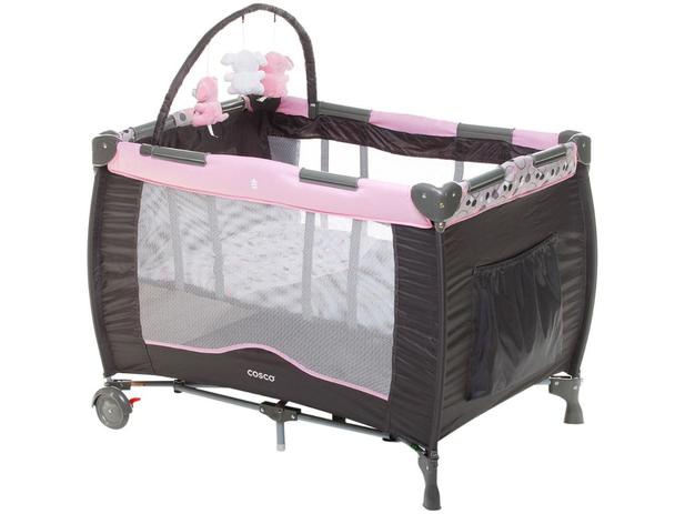 Berço Portátil Toybar Desmontável Rosa - Cosco Menor preço em Berço Portátil Toybar Desmontável Rosa - Cosco