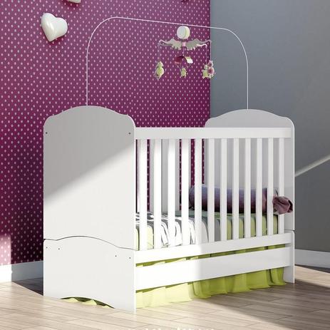Berço Vira Mini Cama Bala De Menta Henn Branco 3 Em 1 Menor preço em Berço Vira Mini Cama Bala De Menta Henn Branco 3 Em 1