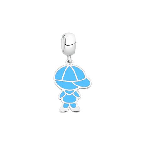 Berloque de Prata Menino Azul Moments - Joia em casa Menor preço em Berloque de Prata Menino Azul Moments - Joia em casa