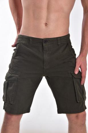 bermuda bolso cargo verde militar - Azzuka - Bermuda Masculina - Magazine  Luiza