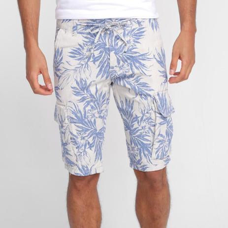 Bermuda Cargo Ecxo Estampada Masculina Menor preço em Bermuda Cargo Ecxo Estampada Masculina