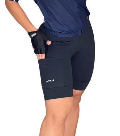 short feminino ciclismo com gel