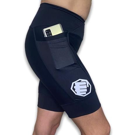 bermuda de compressão feminina para corrida com bolso