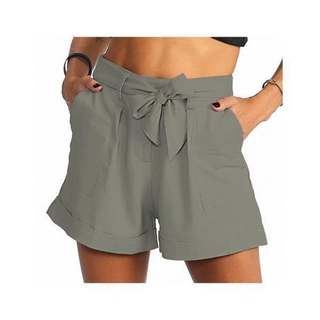 bermuda de linho feminina