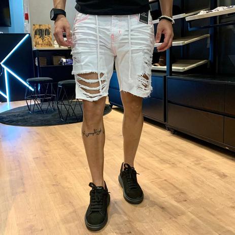 bermudas jeans branca