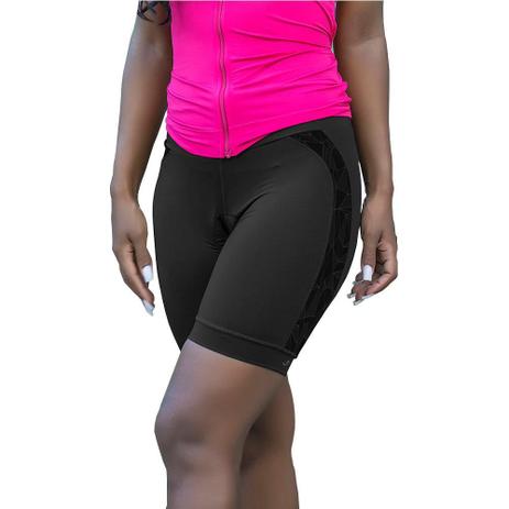 bermuda ciclista preta feminina