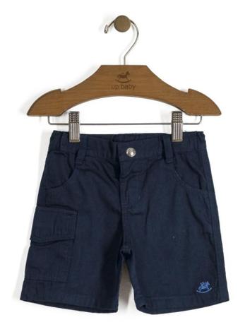 Bermuda em Sarja Azul Escuro Up Baby Menor preço em Bermuda em Sarja Azul Escuro Up Baby