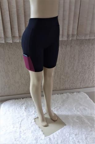 bermuda feminina academia com bolso