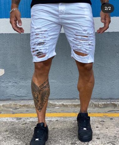 bermuda jeans destroyed