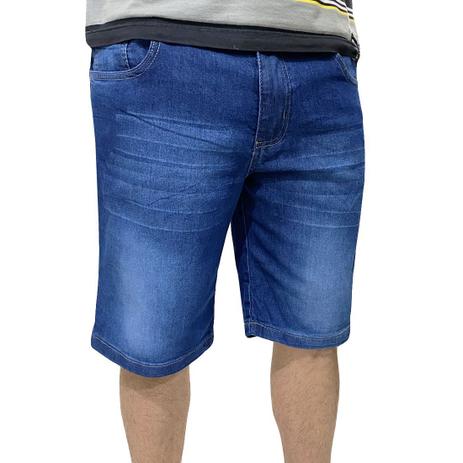 bermuda masculina jeans com elastano