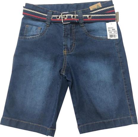 Bermuda Jeans Infantil Com Cinto - Oliver Jeans Menor preço em Bermuda Jeans Infantil Com Cinto - Oliver Jeans