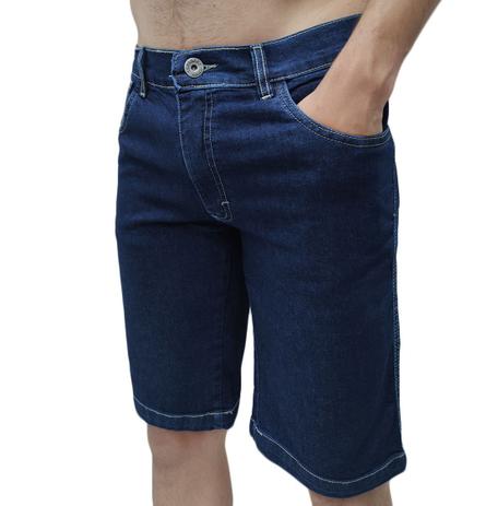 bermuda masculina jeans com elastano